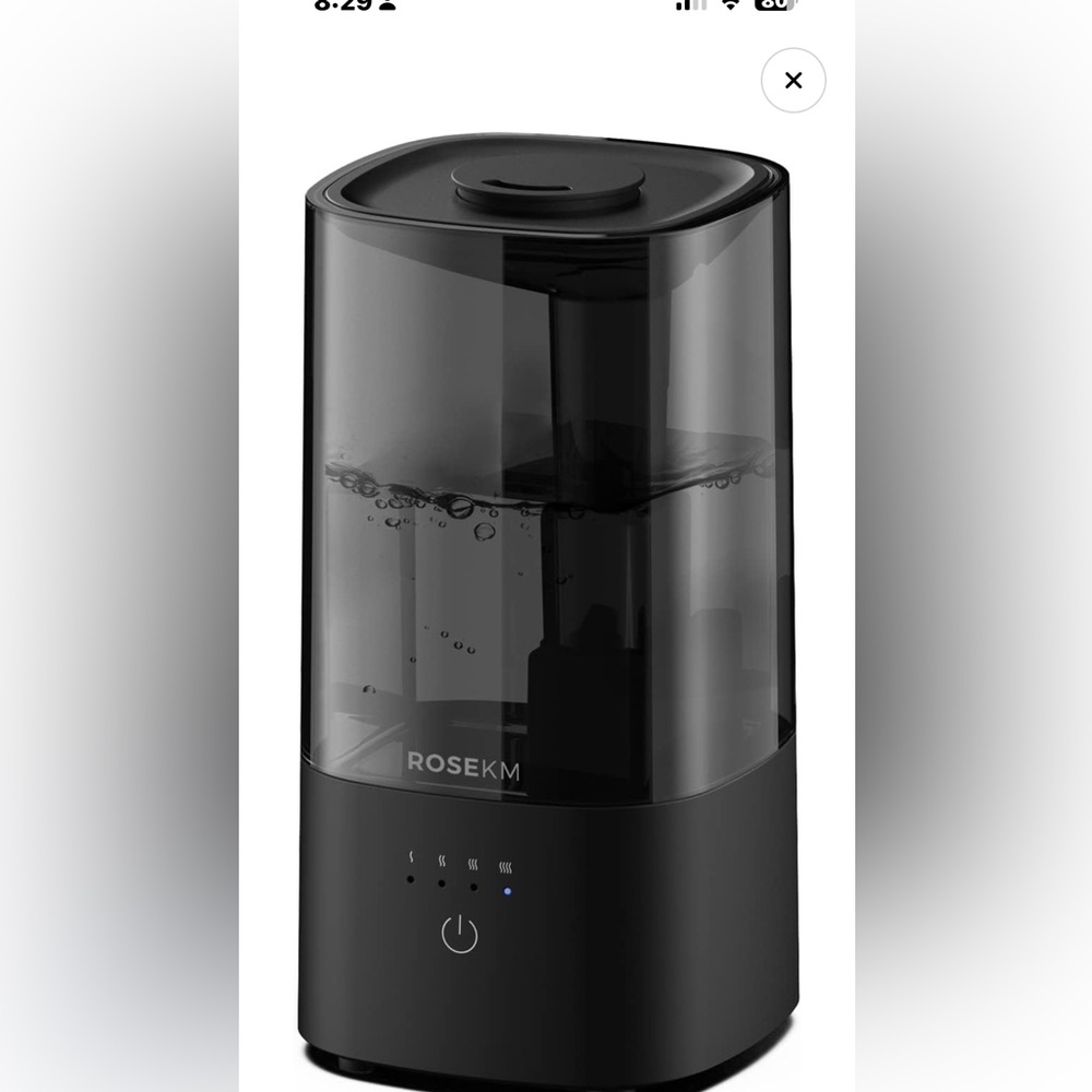 Black Ultrasonic Cool Mist Humidifier